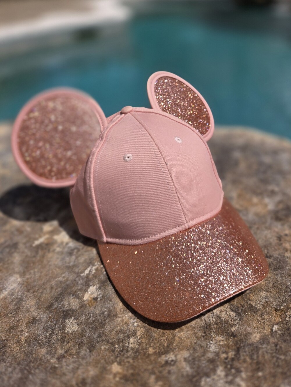 Disney Cakeworthy Collab Mickey Mouse Rose Gold Cap For Adults